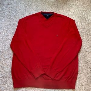 Men’s Tommy Hilfiger red cotton sweater